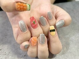 野々山指名キャラクターネイル