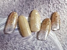 ビューティーネイルサロン クリアーズ(Clears)/キラキラゴールド