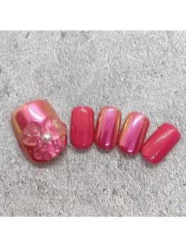 タネモト(Tanemoto)/8月フットネイル¥7700