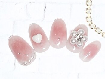 アルセア 上野御徒町店(Alcea)/チークネイル ハート パール