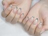 ＊大人気＊★ワンカラー＋ガラスフレンチ　【ハンド￥7300】
