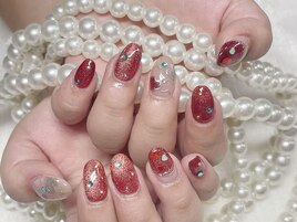 ハートネイル、ミラーデザイン