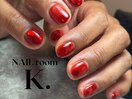 赤クリアネイル