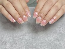 08ネイル(08 nail＆school)/チーク☆ガラスフレンチ