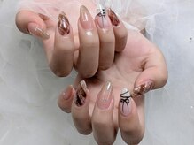 フローラ/チェックネイル