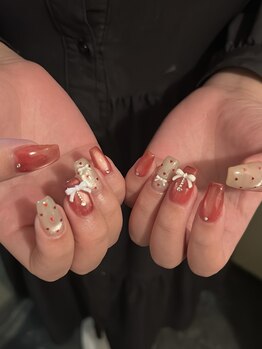 マウム(Maum)/ミニハートホロ×リボン