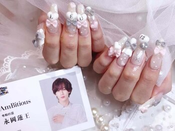 永岡蓮王くんネイル スカルプ