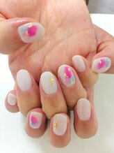 アイラッシュアンドネイル専門店 クラル(CURAR)/塗りかけネイル￥7980