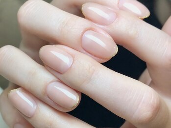 グラデーション+ラメライン