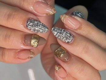 マイビーネイル(MYB NAIL)/ツイードネイル