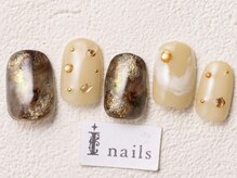 アイネイルズ 渋谷店(I nails)/奥行きキラキラニュアンス