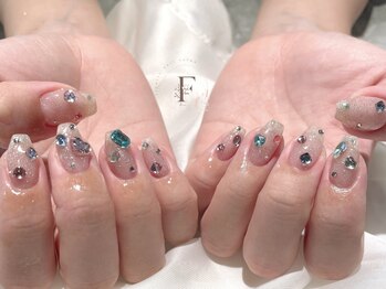 フルゥイケブクロ(fl`IKEBUKURO.)/ワンホン/ビジューネイル