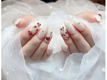 さくらんぼネイル