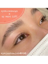 @206 バイ ヘアメイクチョコ(@206 by hair make choco)/アイブロウ+up ward LIFT