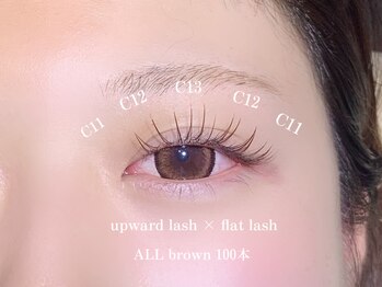 バタフライジュエル 本店(ButterflyJewel)/アップワードラッシュ×ブラウン