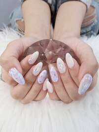 紫陽花ネイル
