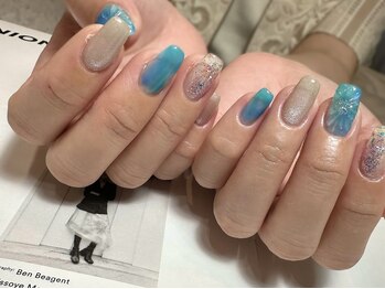 デューネイルスタジオ(dew nail studio)/ぷっくりオーロラ