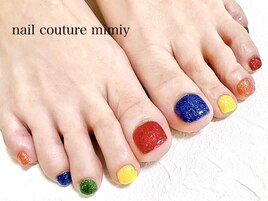 カラフルフットネイル☆