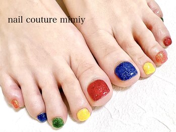 ミミィー(mimiy)/カラフルフットネイル☆