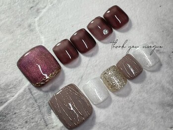 ネイルアイラッシュヴィヴォーグ(Vivogue)/定額デザイン【フットネイル】