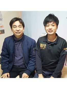 羅針堂鍼灸整体院 横浜鶴見店/腰痛でのご利用者と２ショット