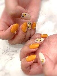 花ネイル/ドライフラワー/金木犀