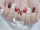 バレンタインネイル