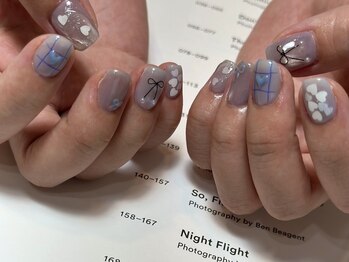 デューネイルスタジオ(dew nail studio)/ハートブルーニュアンス