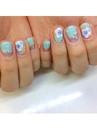 フラワーネイル￥9980