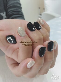 プライベート ネイルサロン マーマ(murmur)/キラキラスターネイル