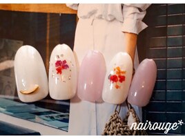押し花×ホロネイル♪
