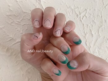 アンドネイル ビューティー(AND nail,beauty)/夏ネイル/ニュアンスネイル