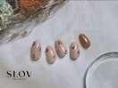 ホログラムフラワーネイル