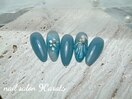 シンプル定額　夏ネイル　