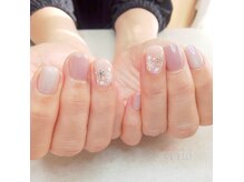 オフィスや接客のお仕事 シンプルクリスマスネイル8470円(100分)