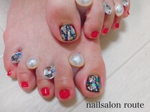 ネイルサロン ルート 二子玉川(nailsalon route)/フットジェル初回平日¥6500