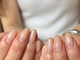 ラメフレンチネイル/satoko