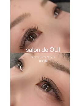 サロンドウイ(salon de OUI)/フラットラッシュ100本