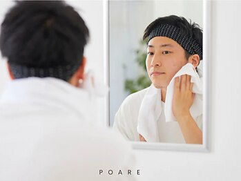 ポアレ(POARE)の写真/【男の肌悩み解放コース】赤ニキビや毛穴ケアしてみませんか？うるツヤ肌で好印象・清潔感UP☆