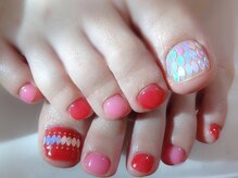 アミュリー ネイル アトリエ(Amury nail atelier)/シアー ホログラム フット