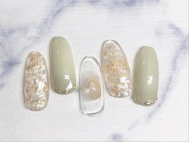 ピスタチオカラーネイル