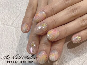 エーネイルサロン プラーカ本店(A-Nail Salon)/ミラー×人魚の鱗