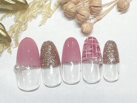 ハーフフレンチ×ツイード