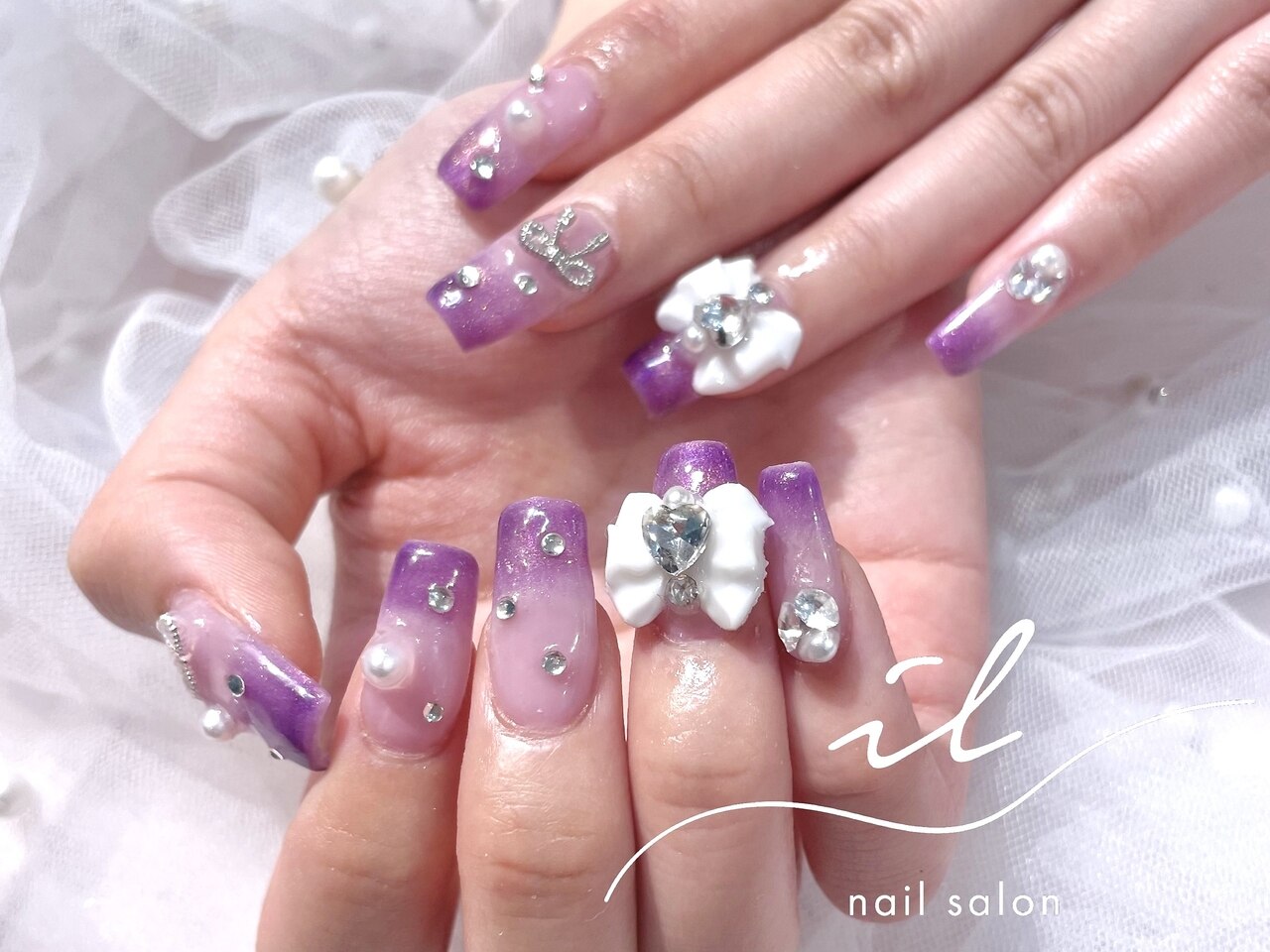 No.332　ネイルチップ　ジェルネイル　ニュアンス　キラキラ　マグネット No.332 ネイルチップ ジェルネイル ニュアンス キラキラ