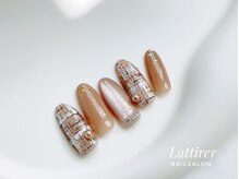 ラティレ 銀座(Lattirer)/チェック柄ネイル