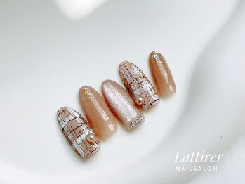ラティレ 銀座(Lattirer)/チェック柄ネイル