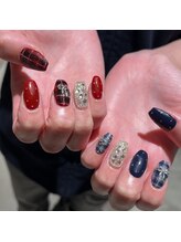 ビーカラフル 渋谷店(Becolorful)/チェックネイル