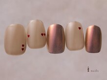 アイネイルズ 吉祥寺店(I nails)/ちびハートモカバレンタイン