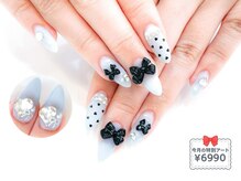 ネイルコレクション ピンク(Nail Collection Pink)/4月の特別ジェル¥6990☆黒リボン