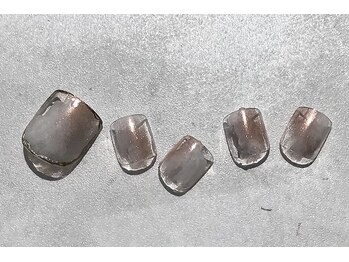 ネイルデコ(nail DECO)/フット　定額　大人ニュアンス